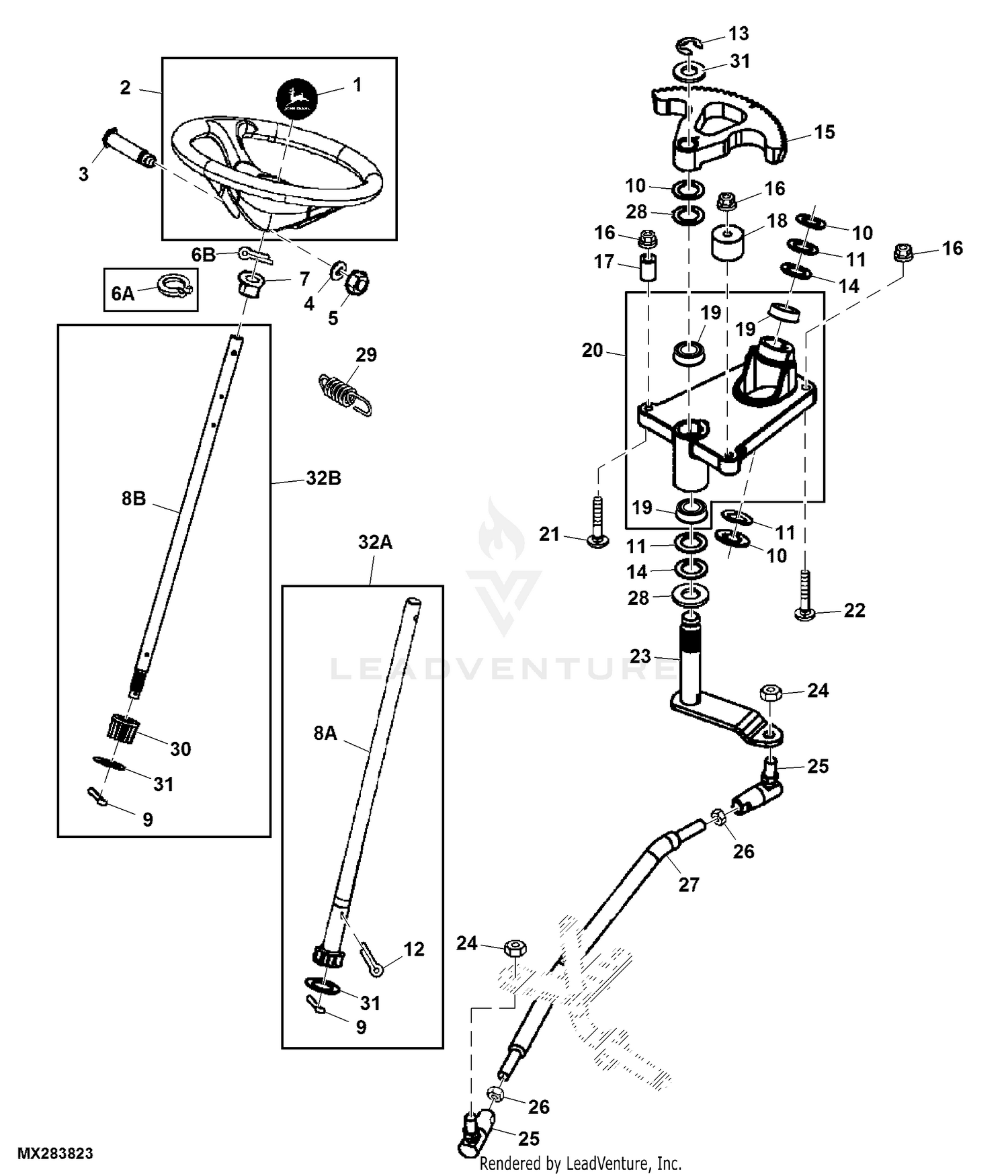 John Deere Gt235 Deck Parts Diagram