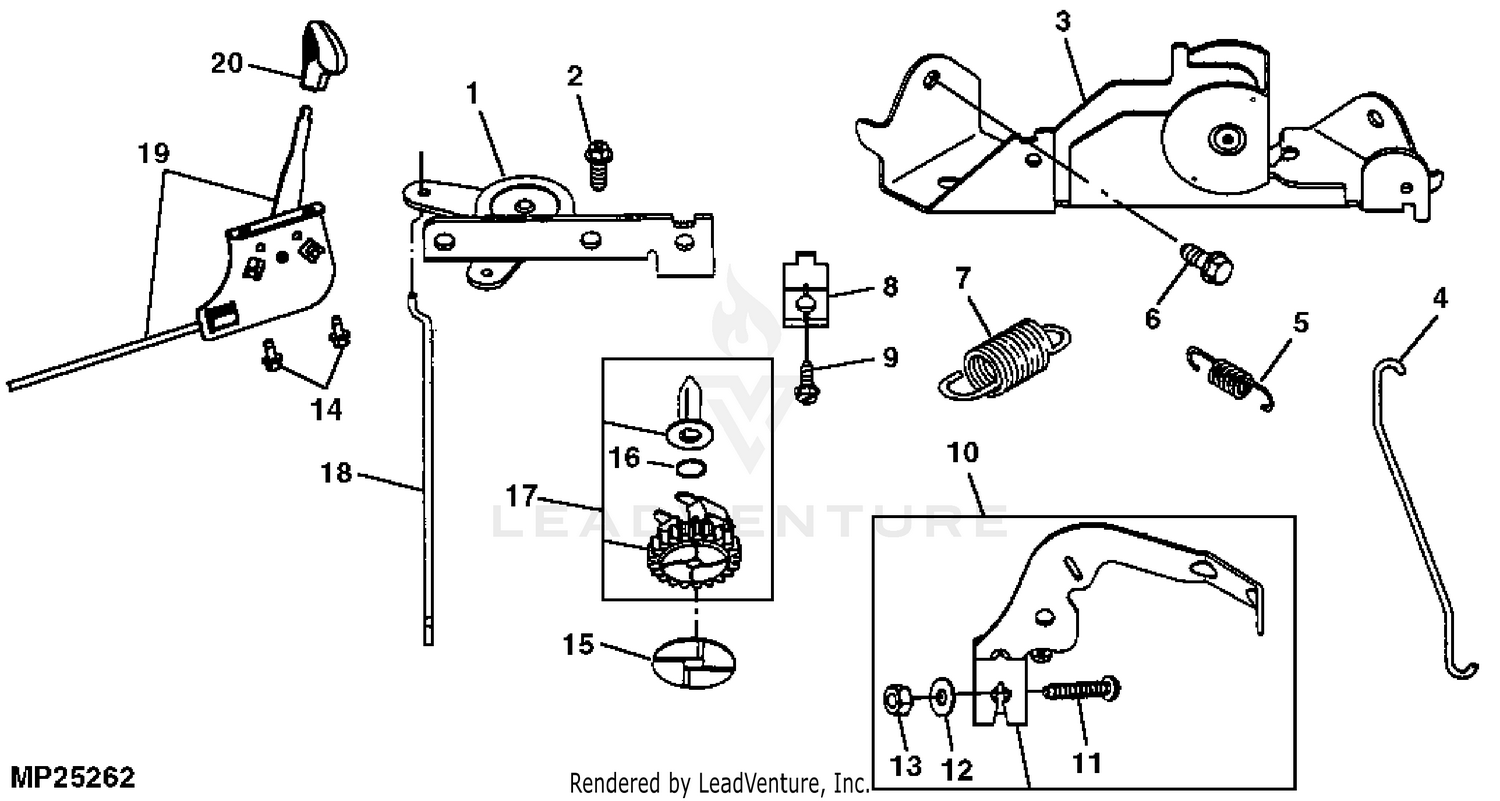 john deere l111 front wheel assembly