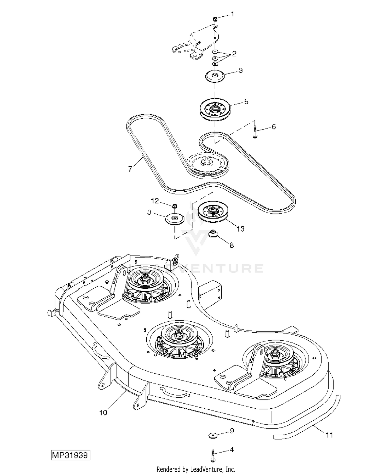 John Deere 7 Iron Deck Parts Diagram Tankson Kelle