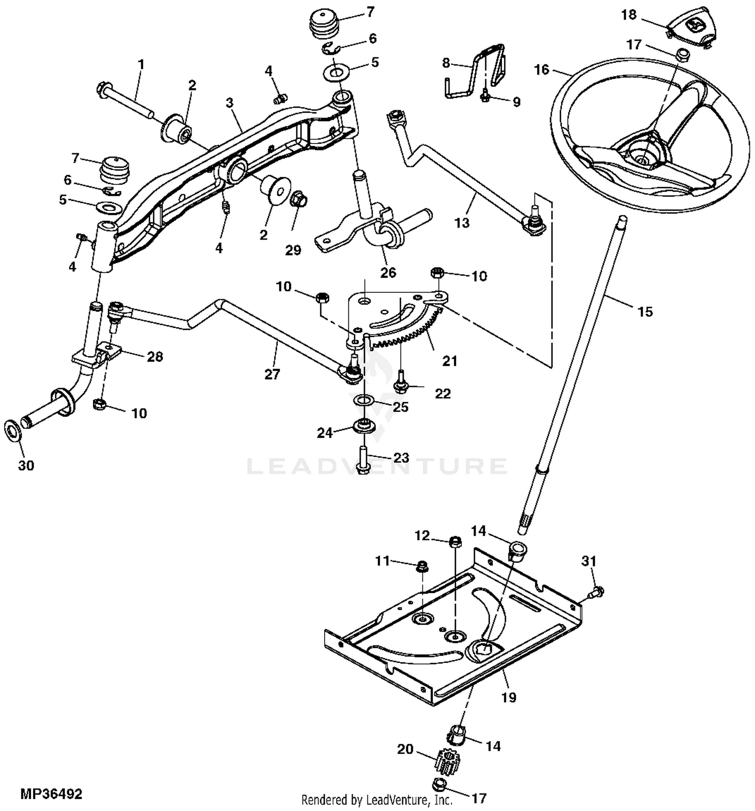 John deere 2025 la120 parts