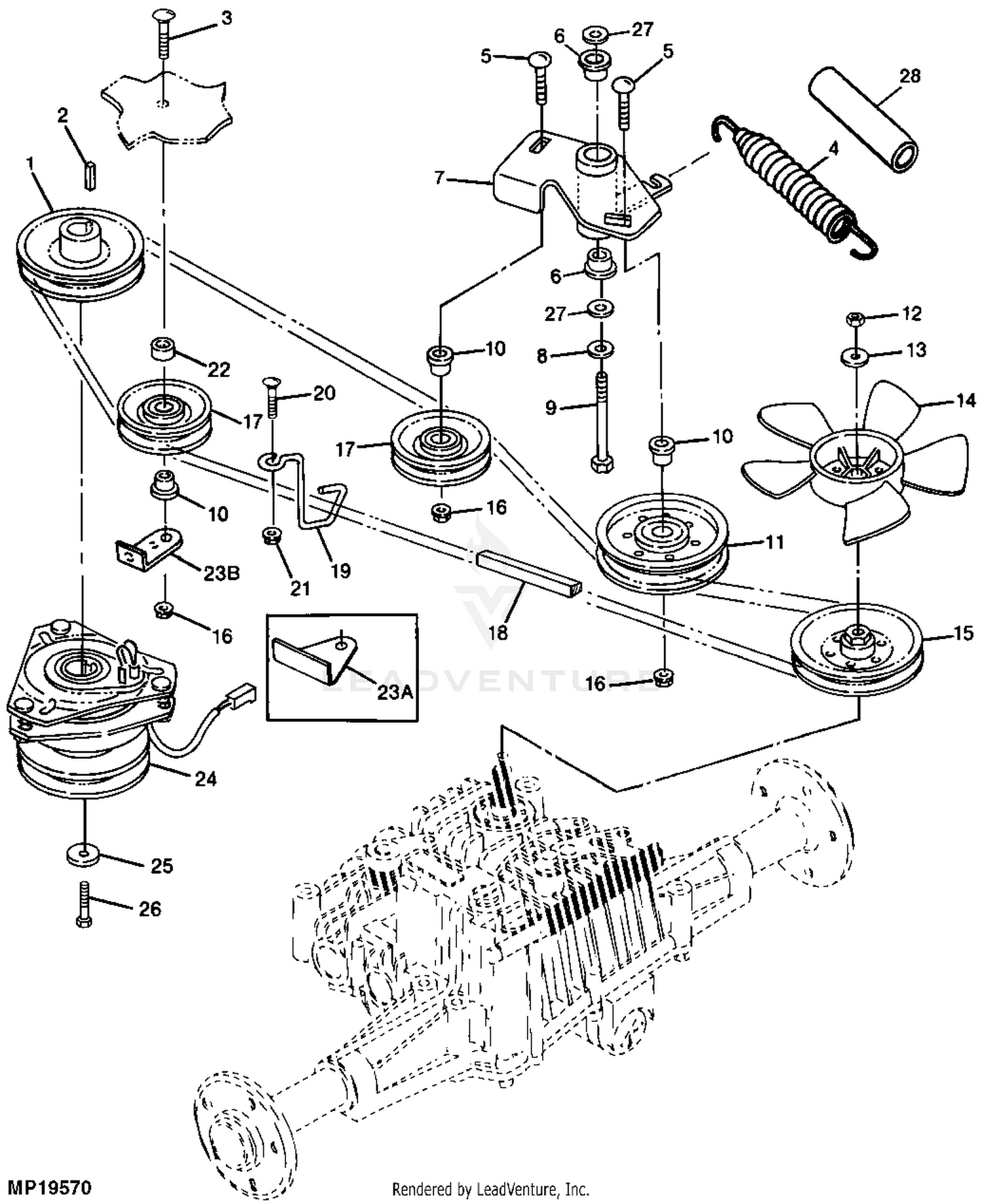 John Deere POWER TRAIN Belt Drive and Idlers 