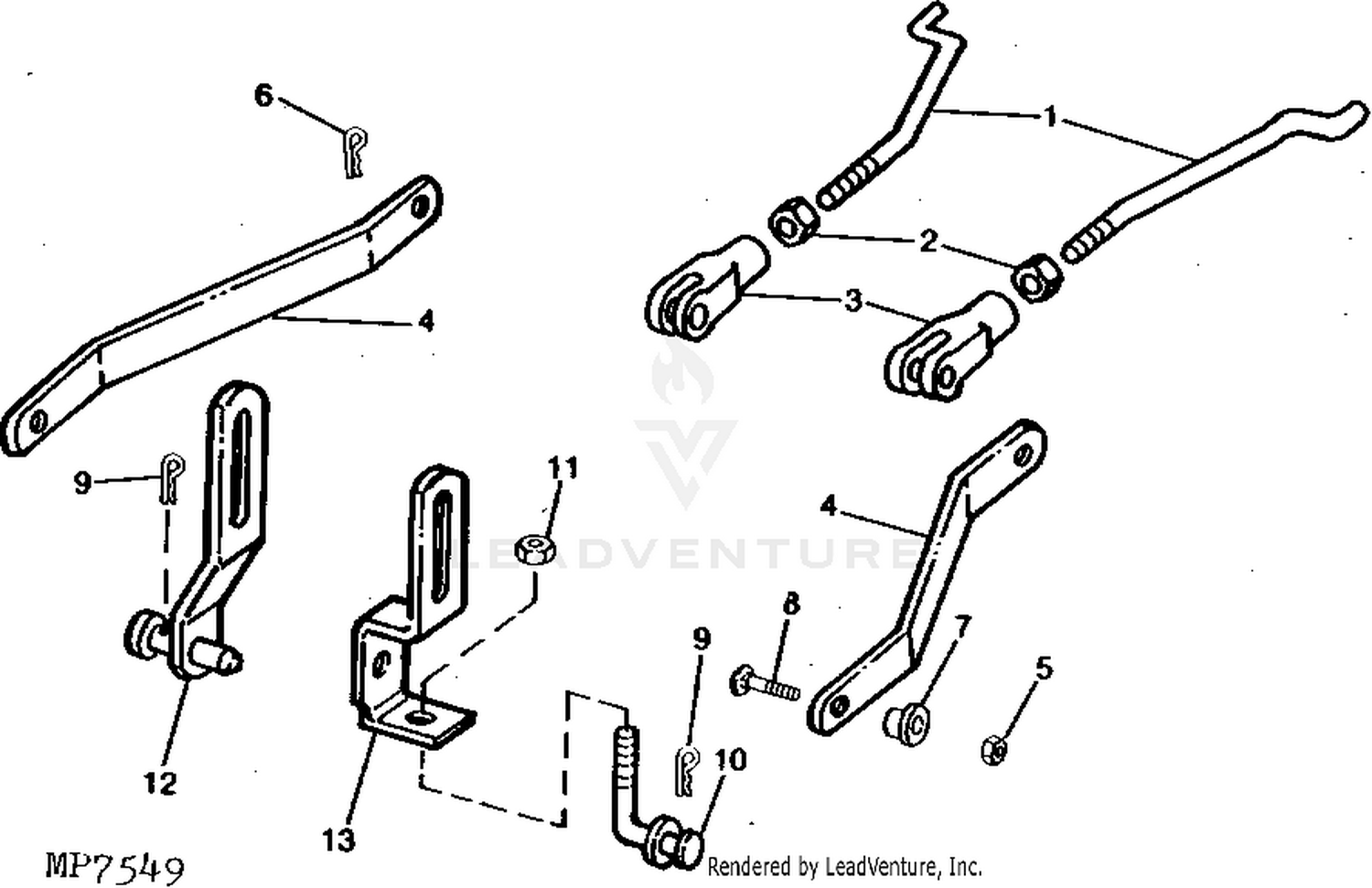 John deere 265 mower online deck parts 48 inch