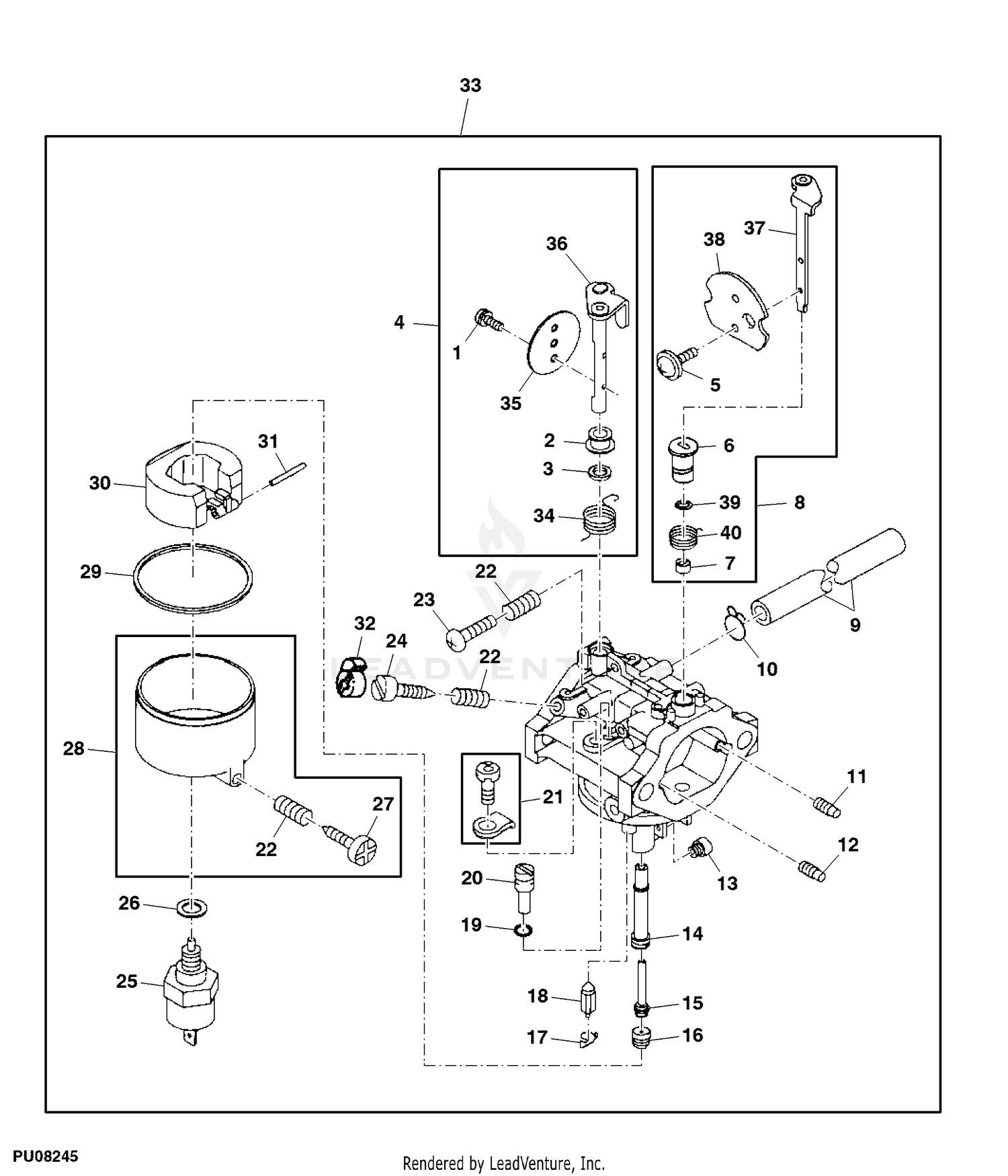 Carburetor parts for toro lawn online mower