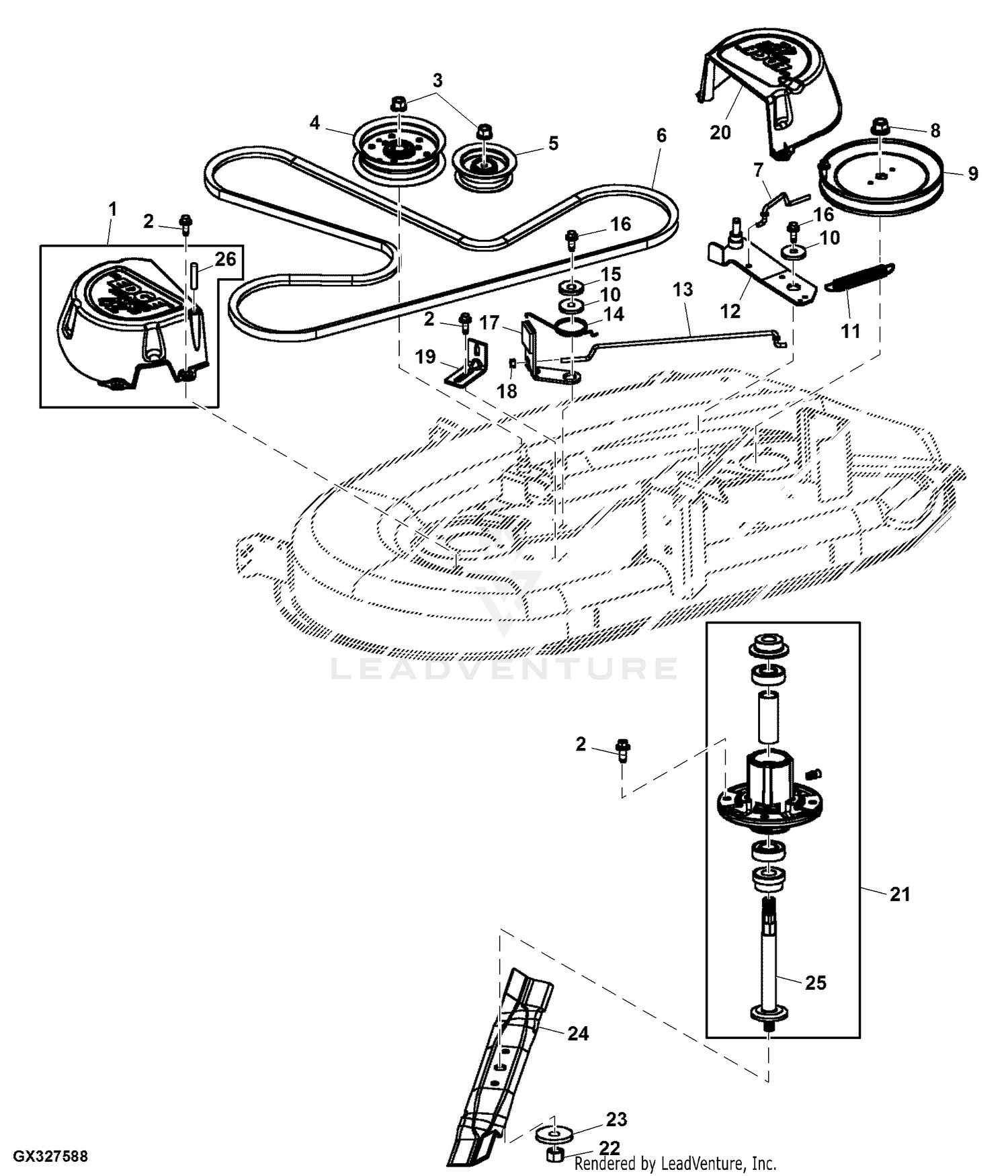 La115 drive belt sale