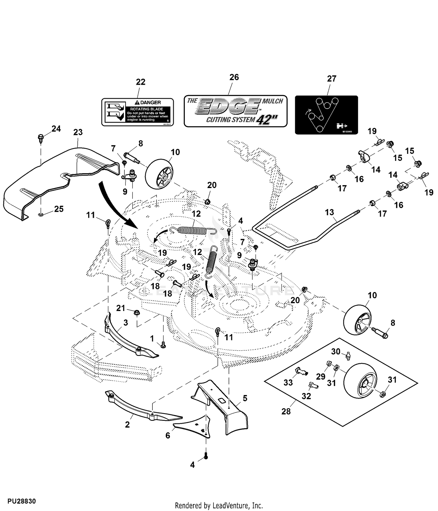 John deere x350 discount parts