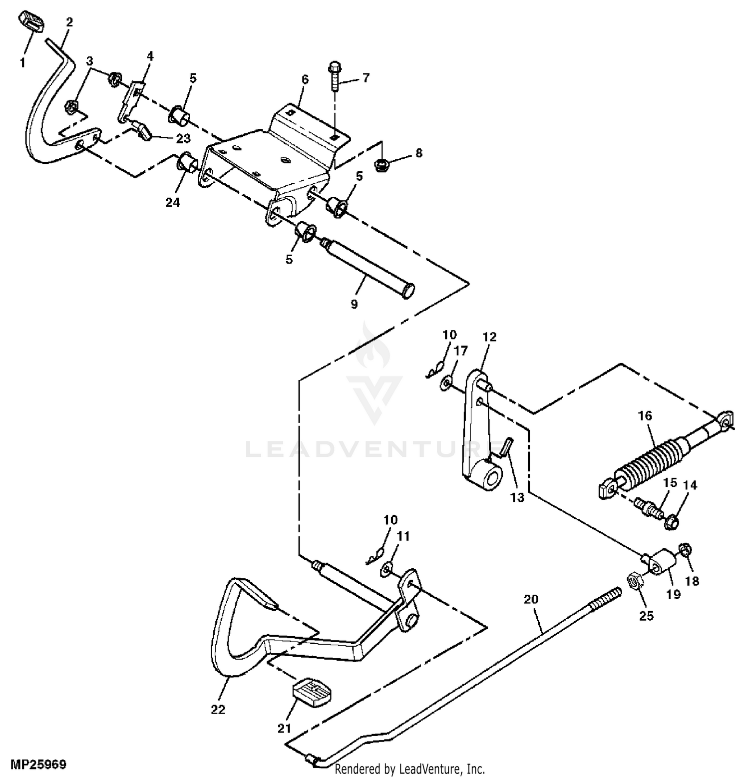 John deere lt180 48 online inch mower deck parts