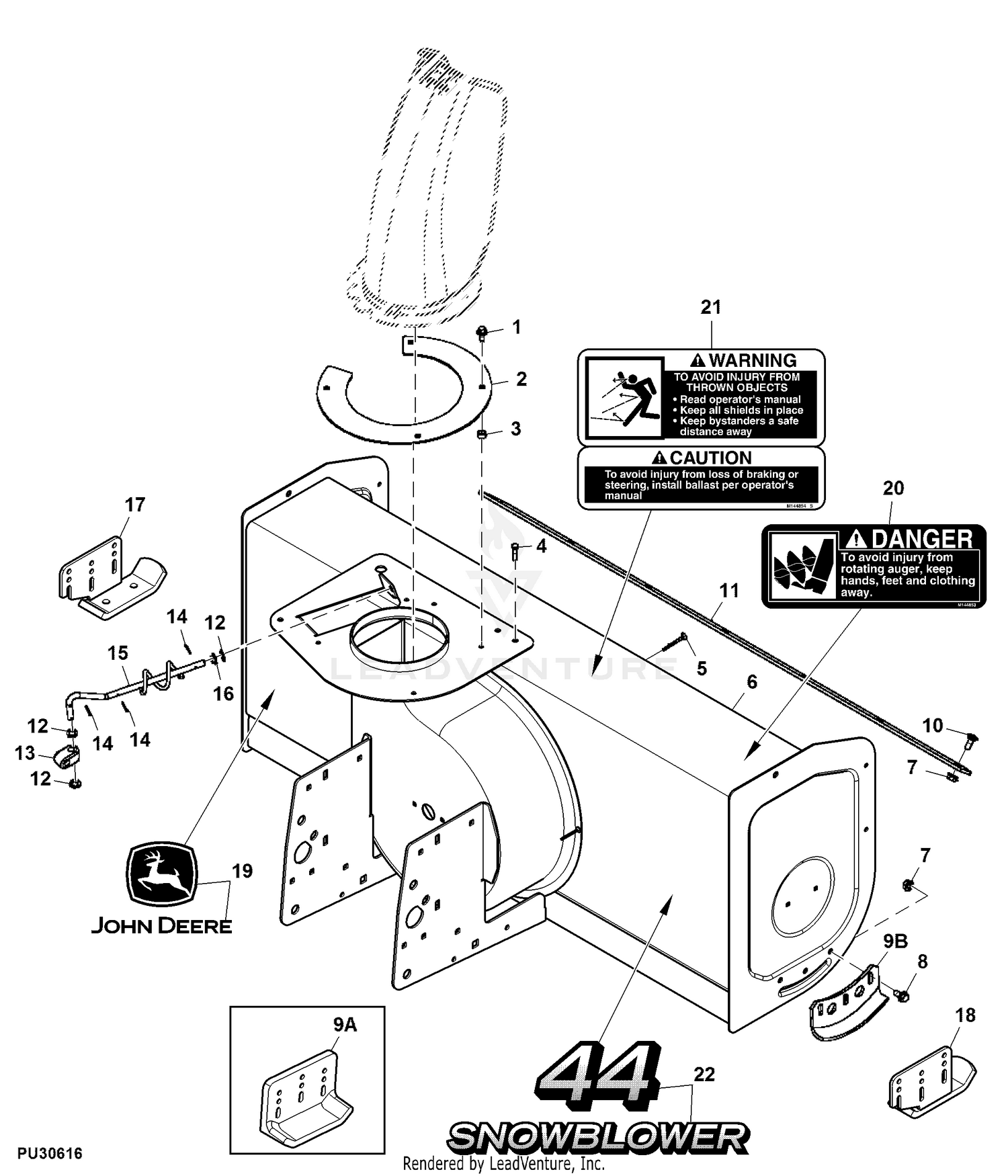 Jd 44 Snowblower Parts Deals Store Th 7183