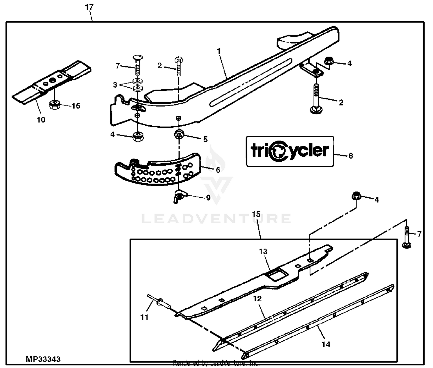 John deere 2025 e180 mulching kit