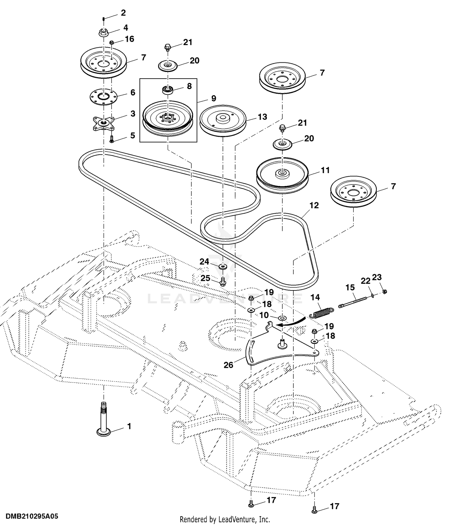 John deere 72 inch mower deck parts new arrivals