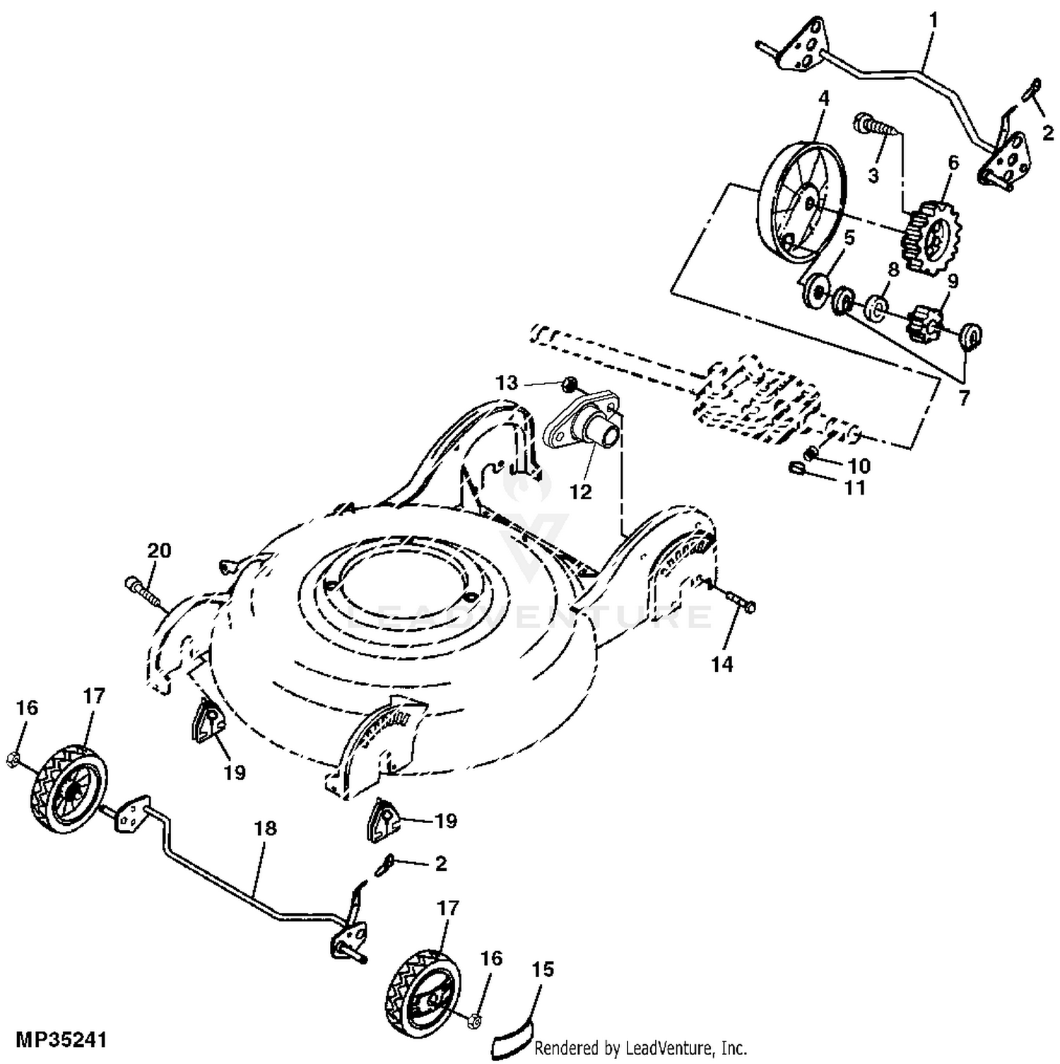 John Deere JS 61 21 IN Walk Behind Rotary Mowers Steel Deck 1