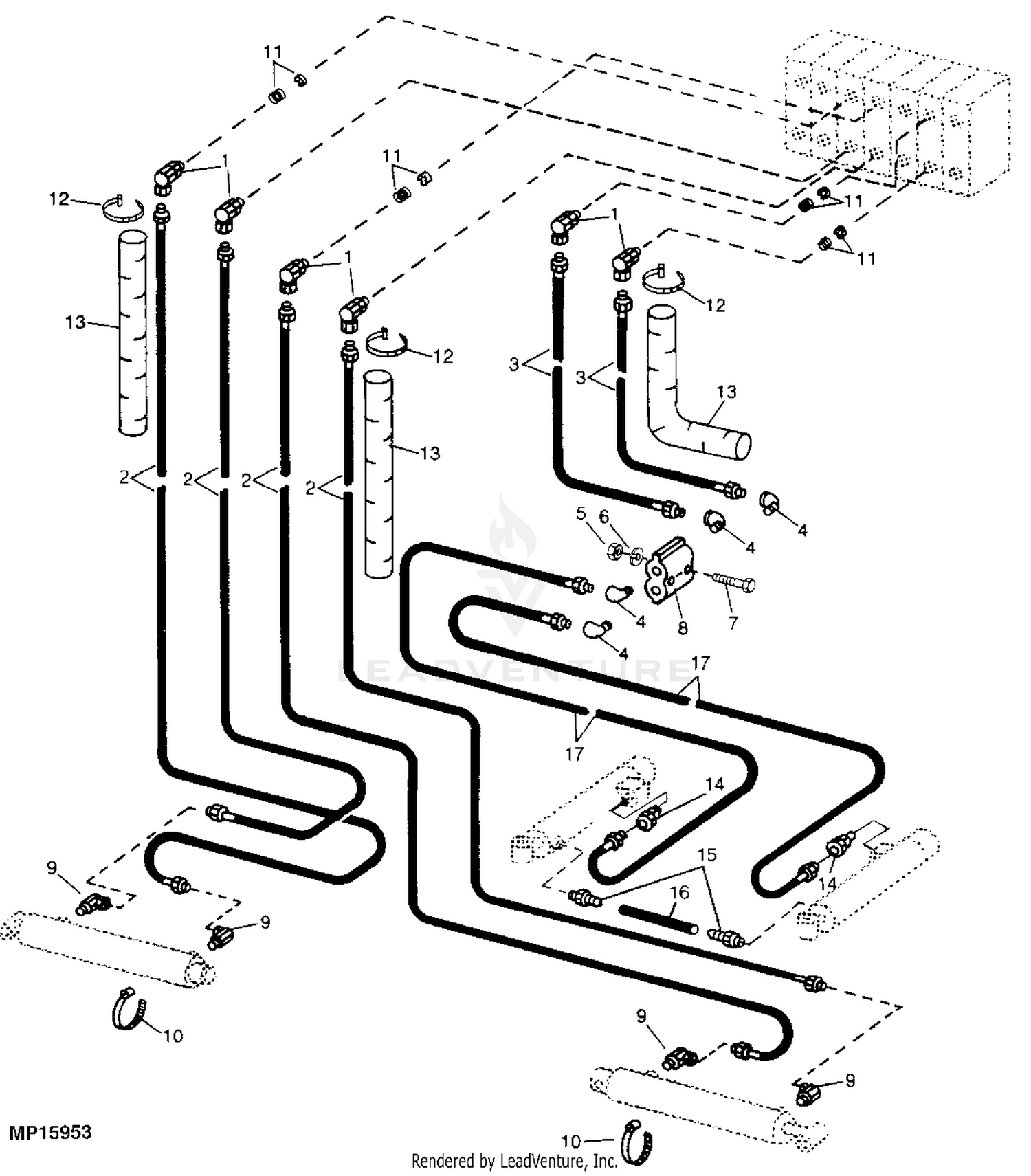 John Deere 7, 8, 8A, 8B, 10 and 10A Backhoes Parts Catalog (PC1969)