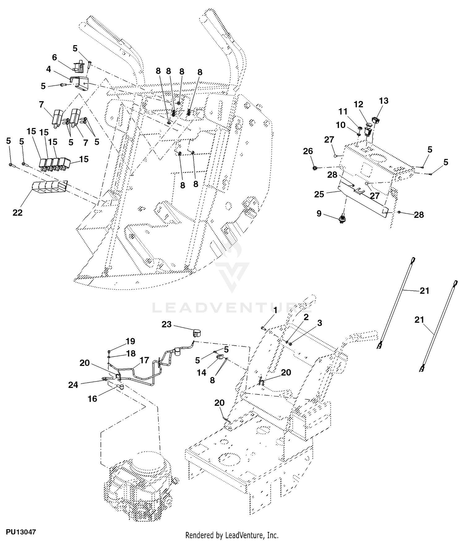 John deere 48 commercial 2025 walk behind mower parts