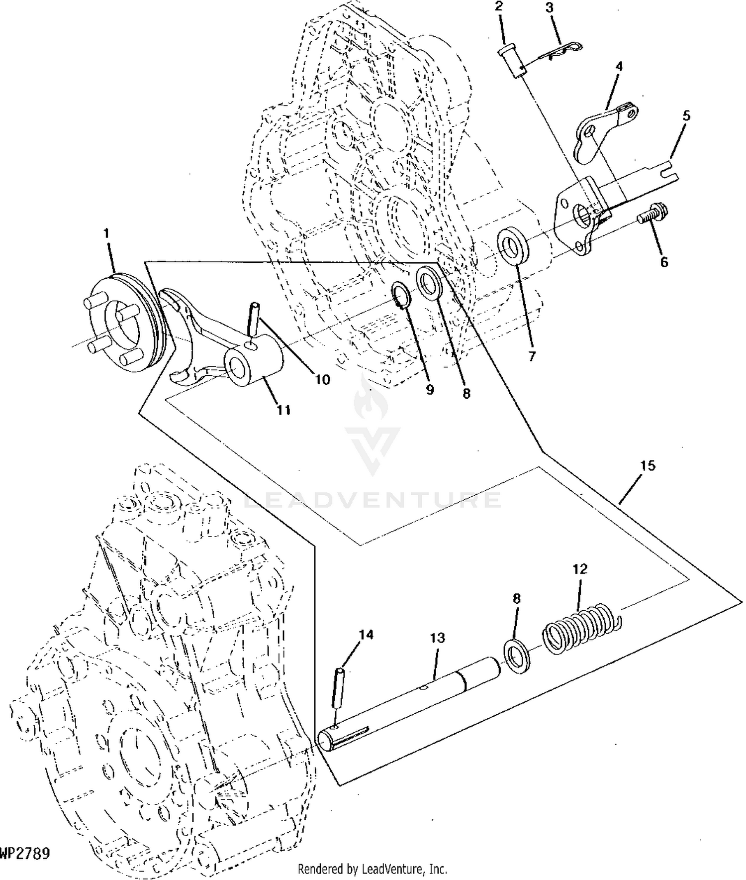 John Deere POWER TRAIN Transaxle Differential Shaft (4X2/6X4)