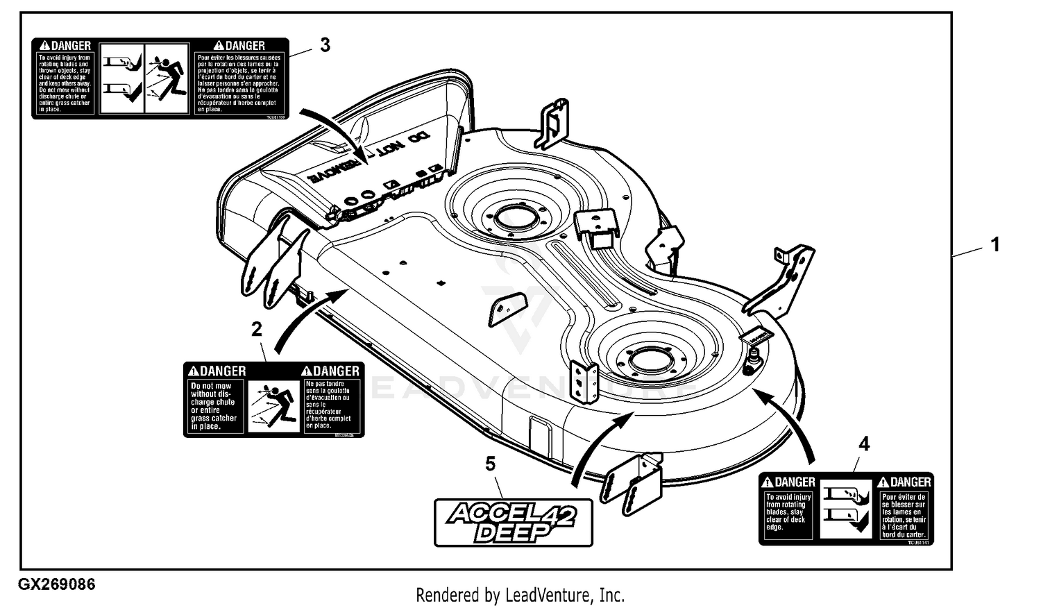 John deere best sale z335e deck belt