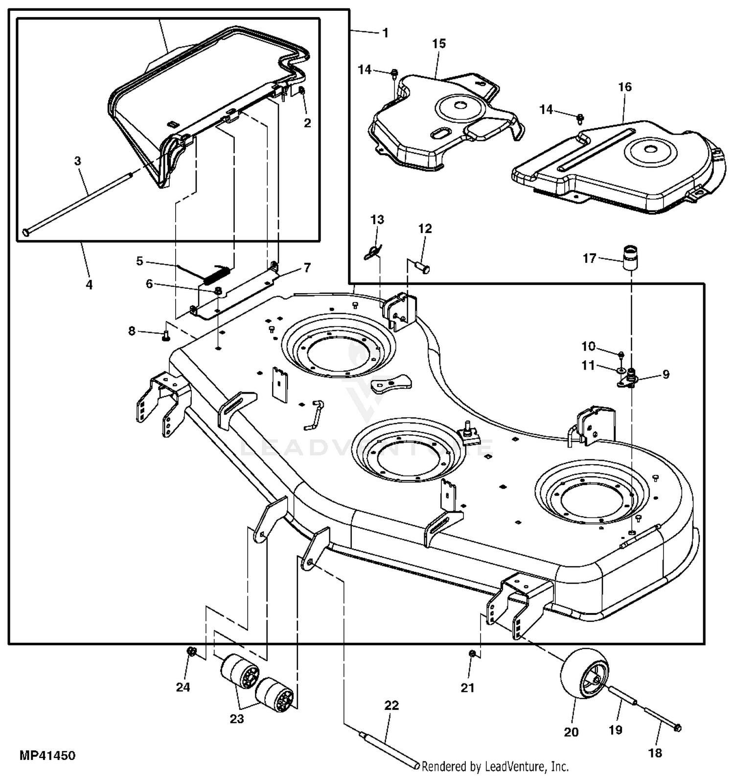 41 John Deere 54 Mower Deck Parts Diagram Trailer Wiring Diagram