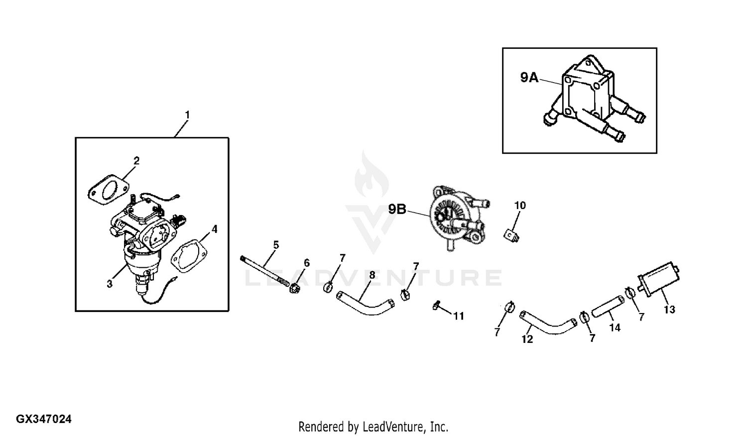 John deere best sale l130 carburetor replacement