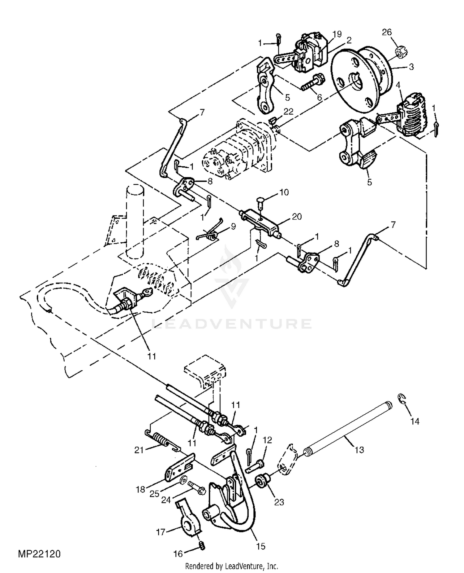 rota164　JD Gravely ZT HD 44″ Kawasaki Zero Turn Mower 991267 – Jordan