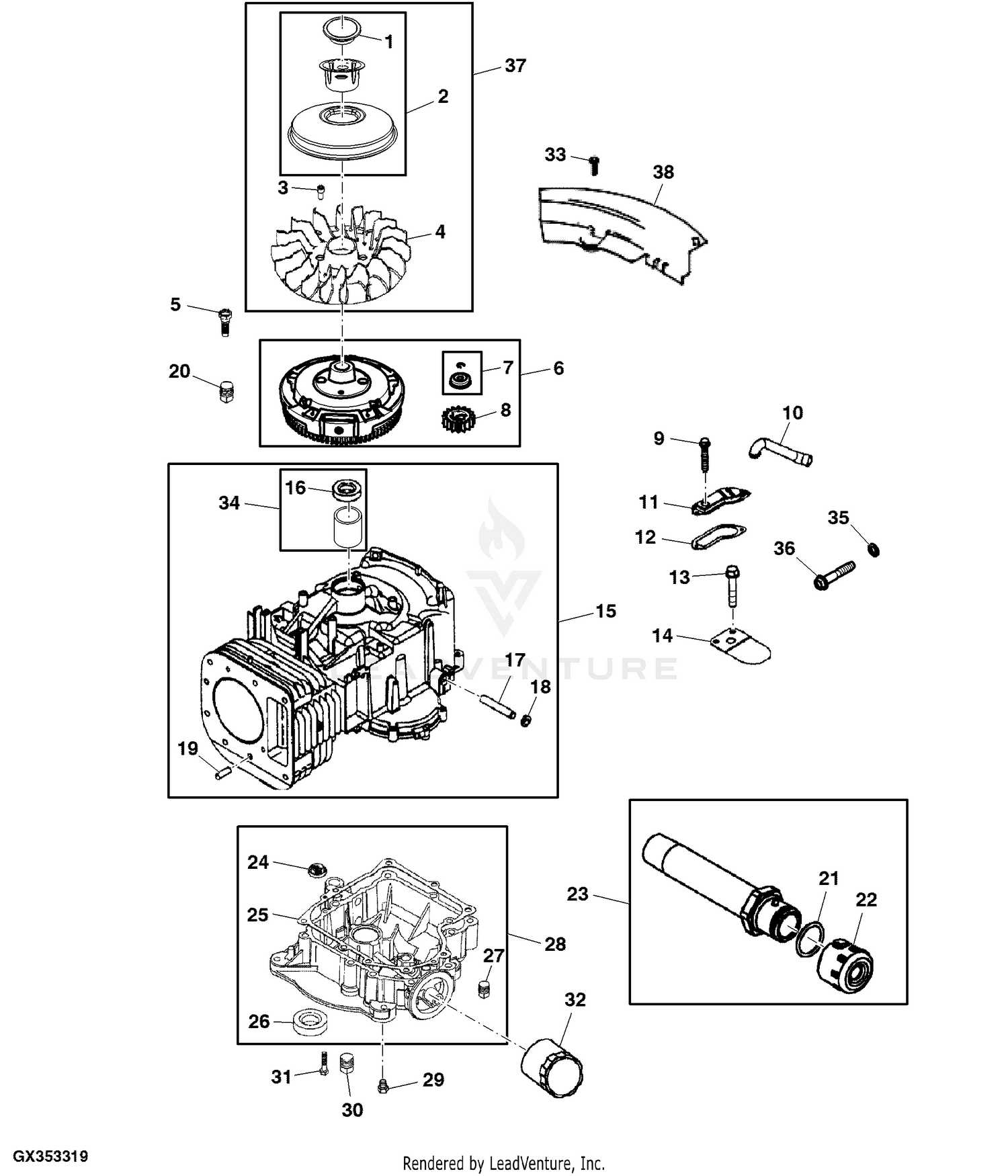 John Deere D110 100 Series Tractor Material Collection