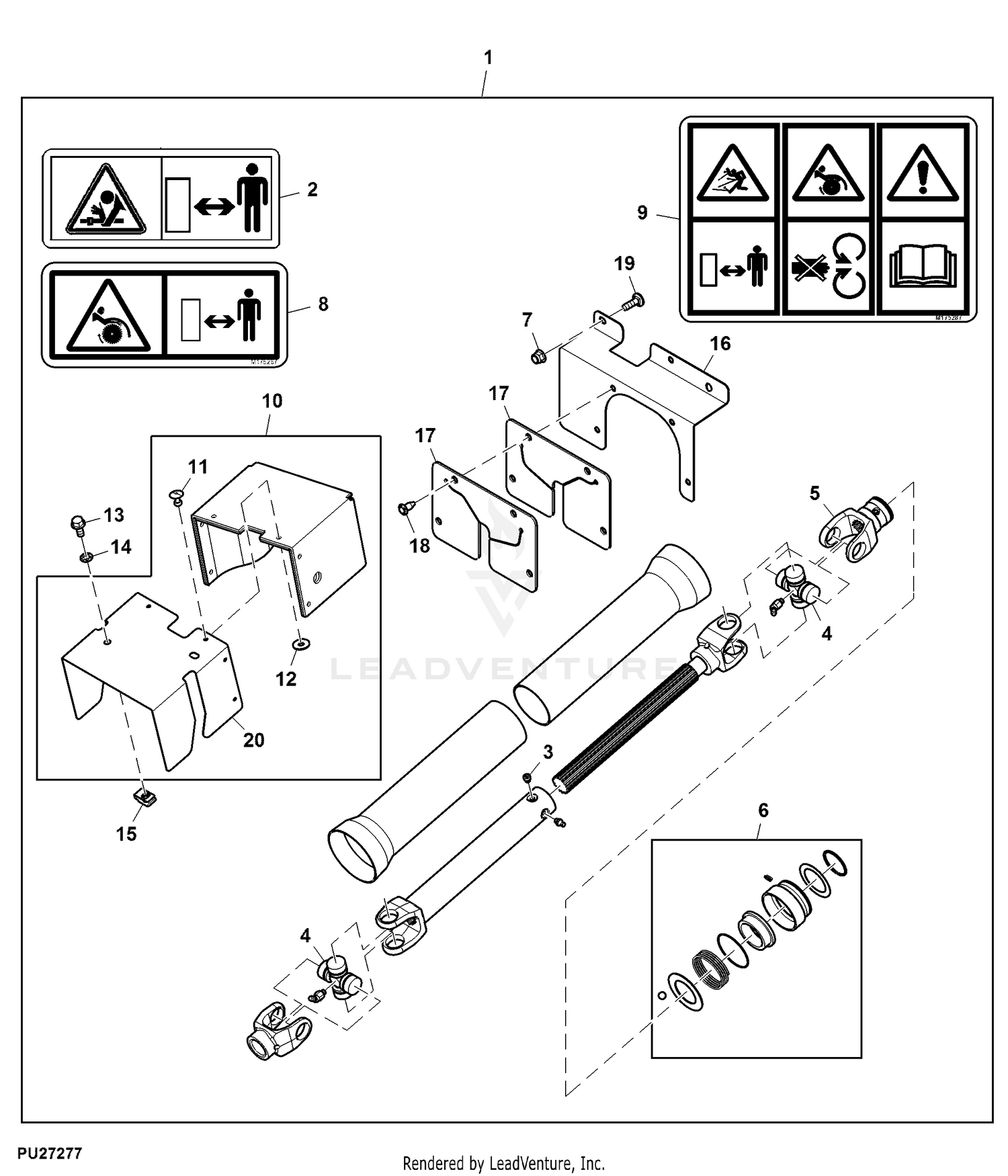 John Deere Attachments Attachment, Power Flow, 60HC inch ( - 070000)