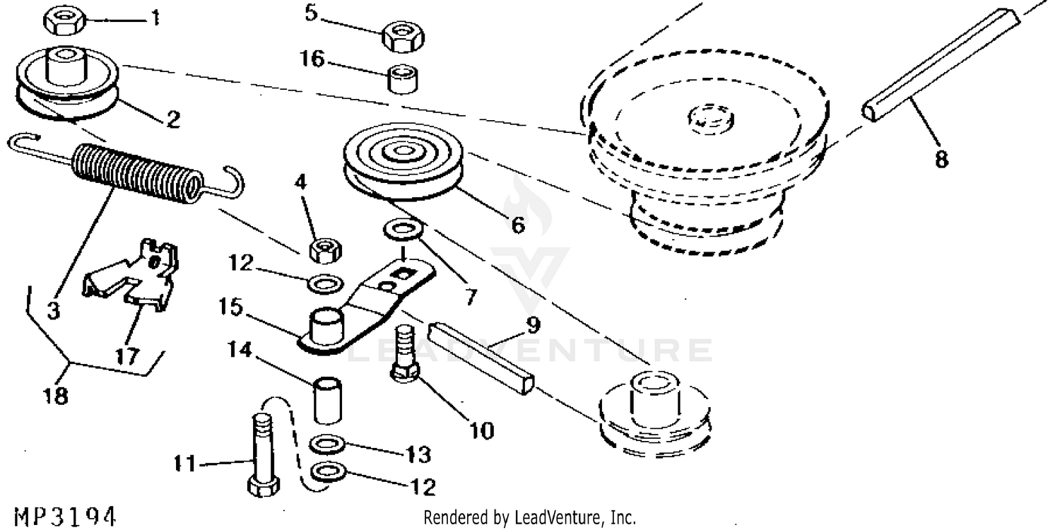  John Deere Drive Belt M45254 Rotary Mowers/Tractors