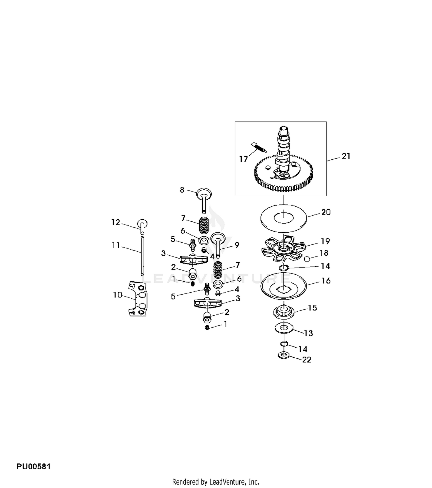 John deere 717a discount engine