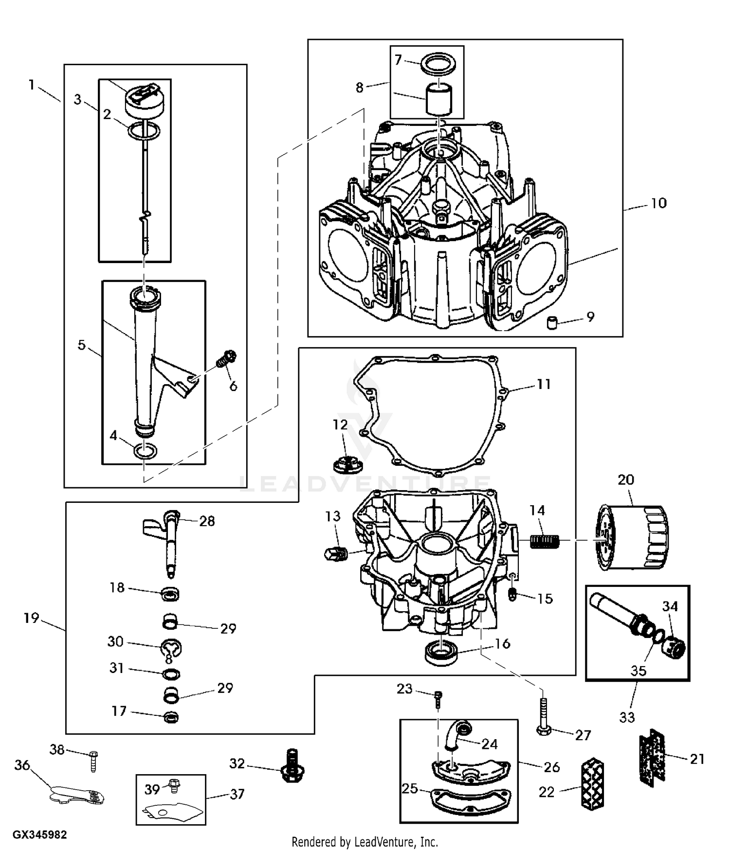 John deere l120 motor sale