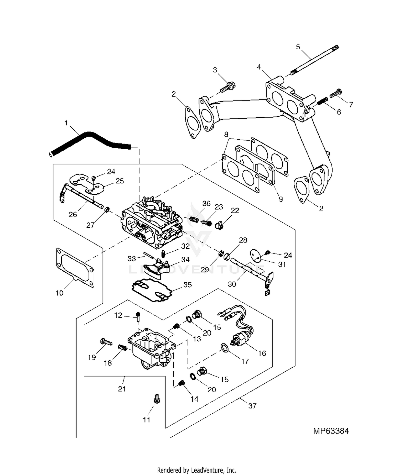 John deere 2025 737 engine