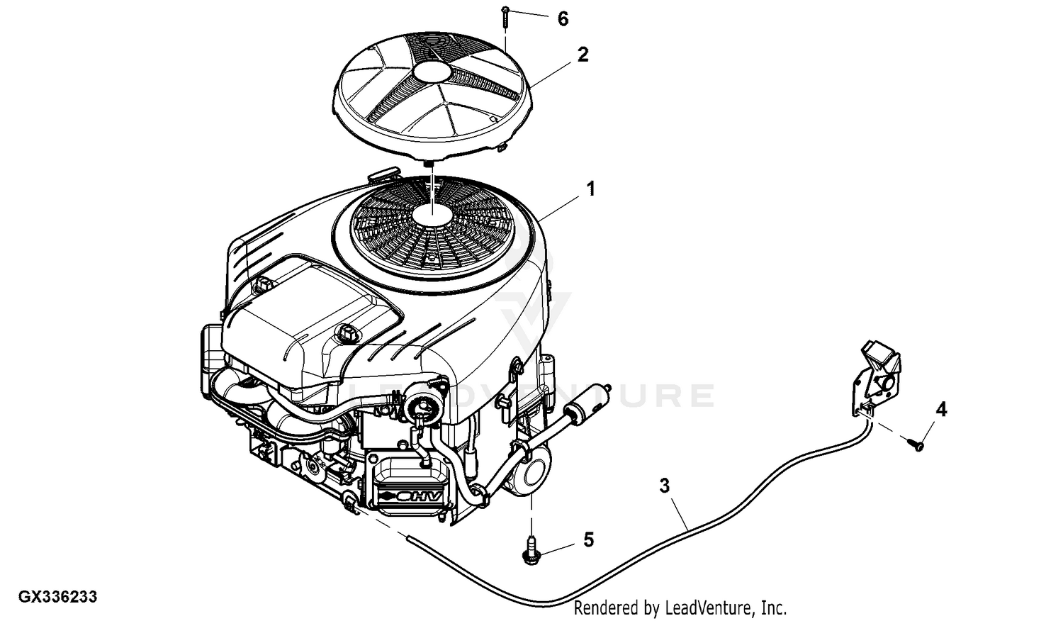 John deere best sale z335e engine