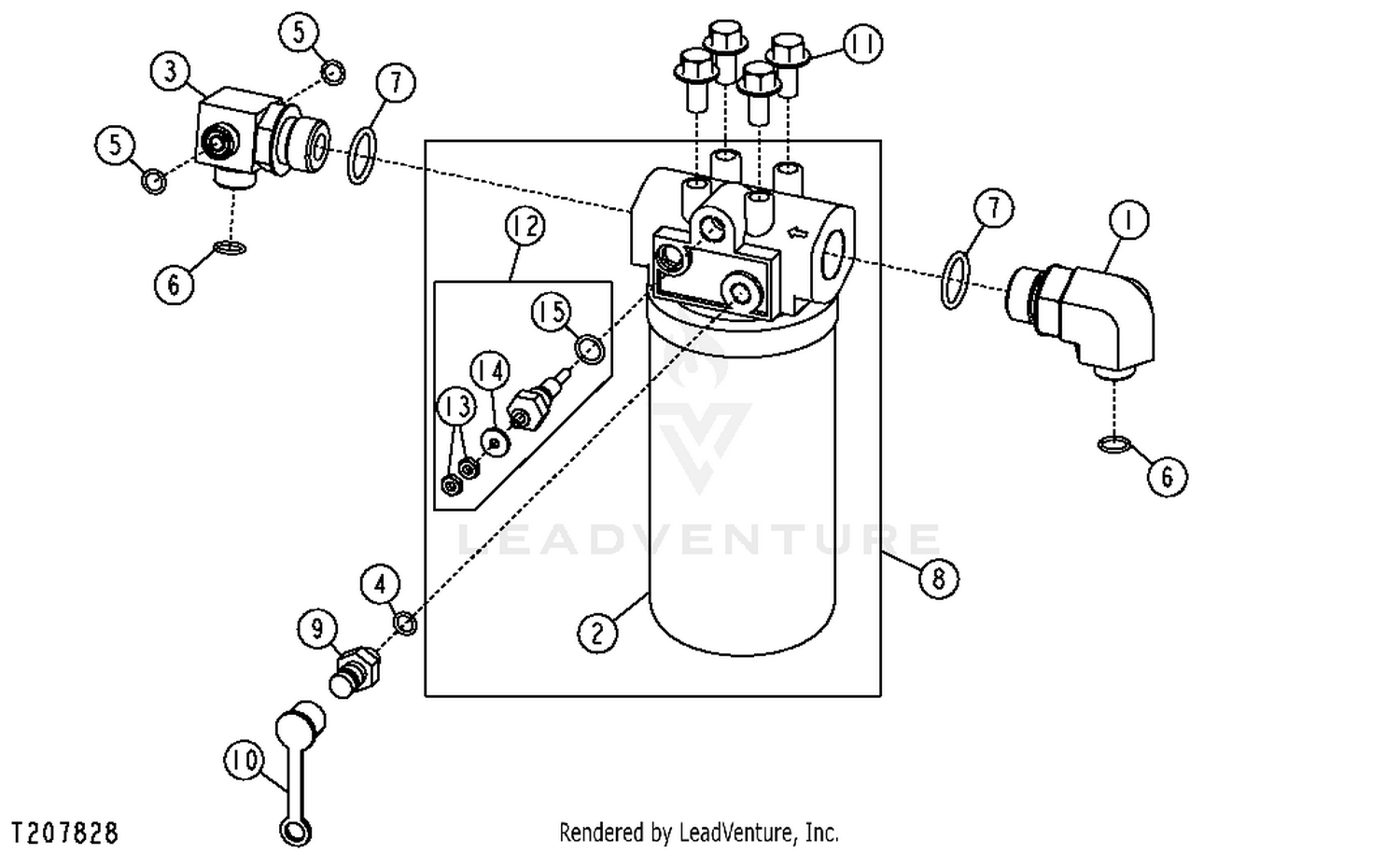 John Deere HYDRAULICS HYDRAULIC FILTER