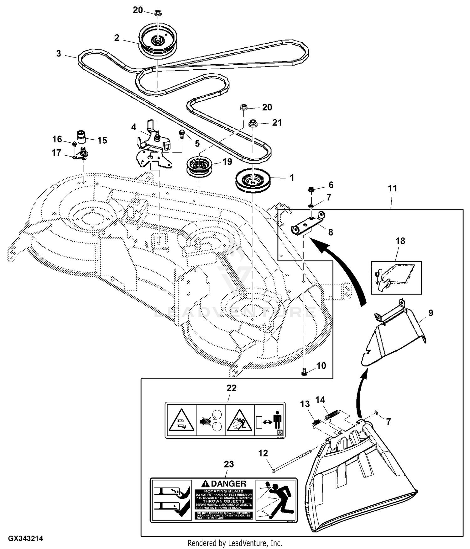 John deere e160 online mower