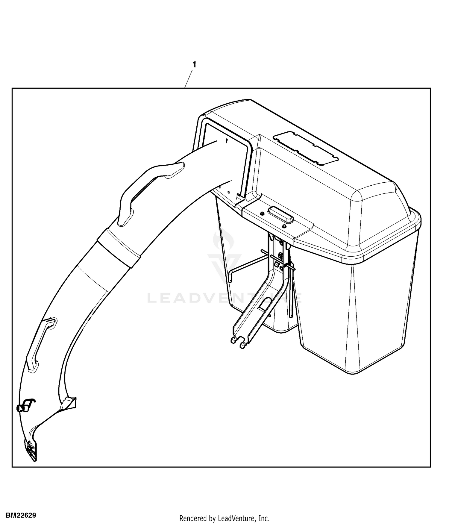 John Deere LA145 Tractor Material Collection System PC9744