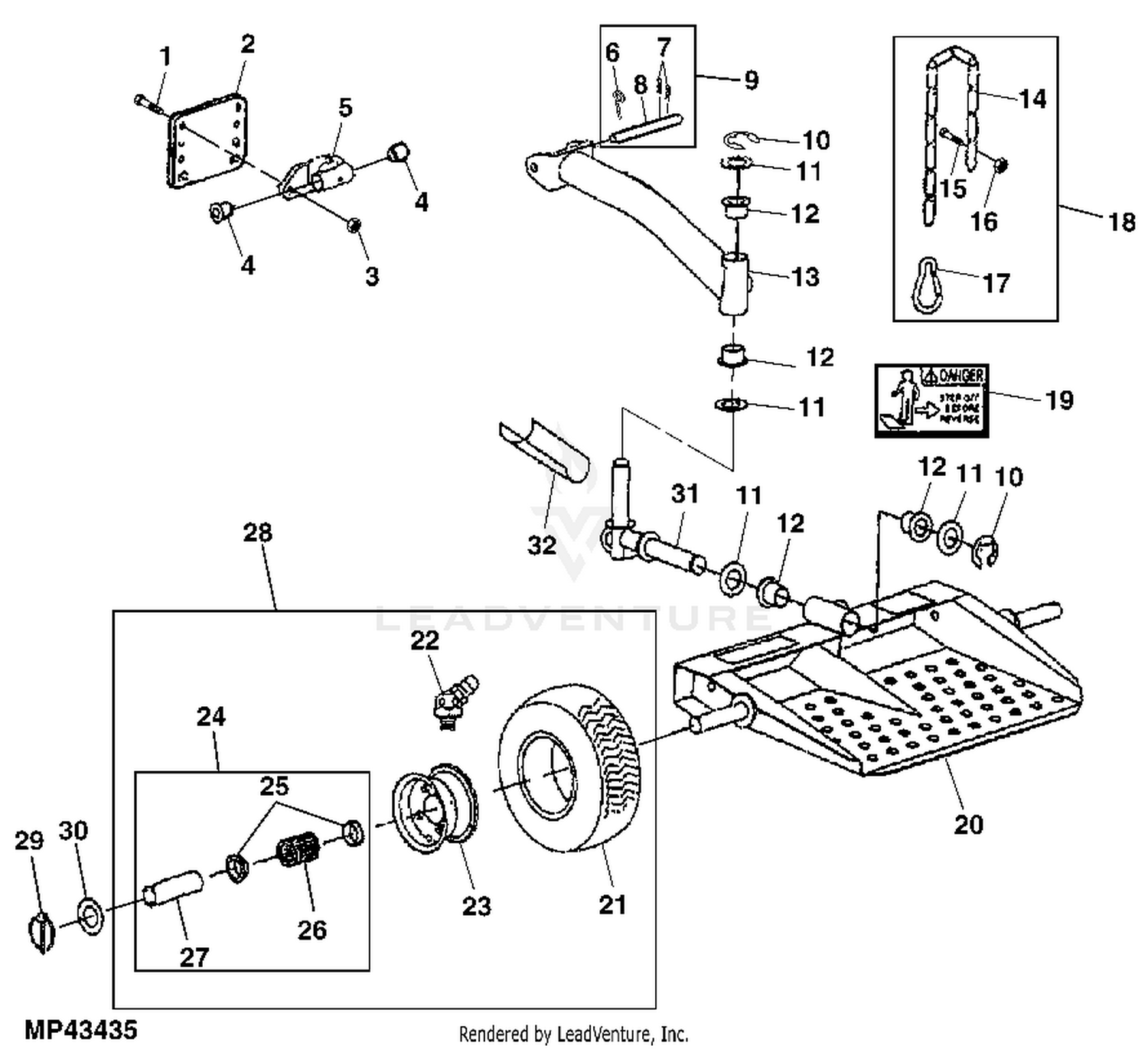 John deere 48 commercial walk behind mower parts sale