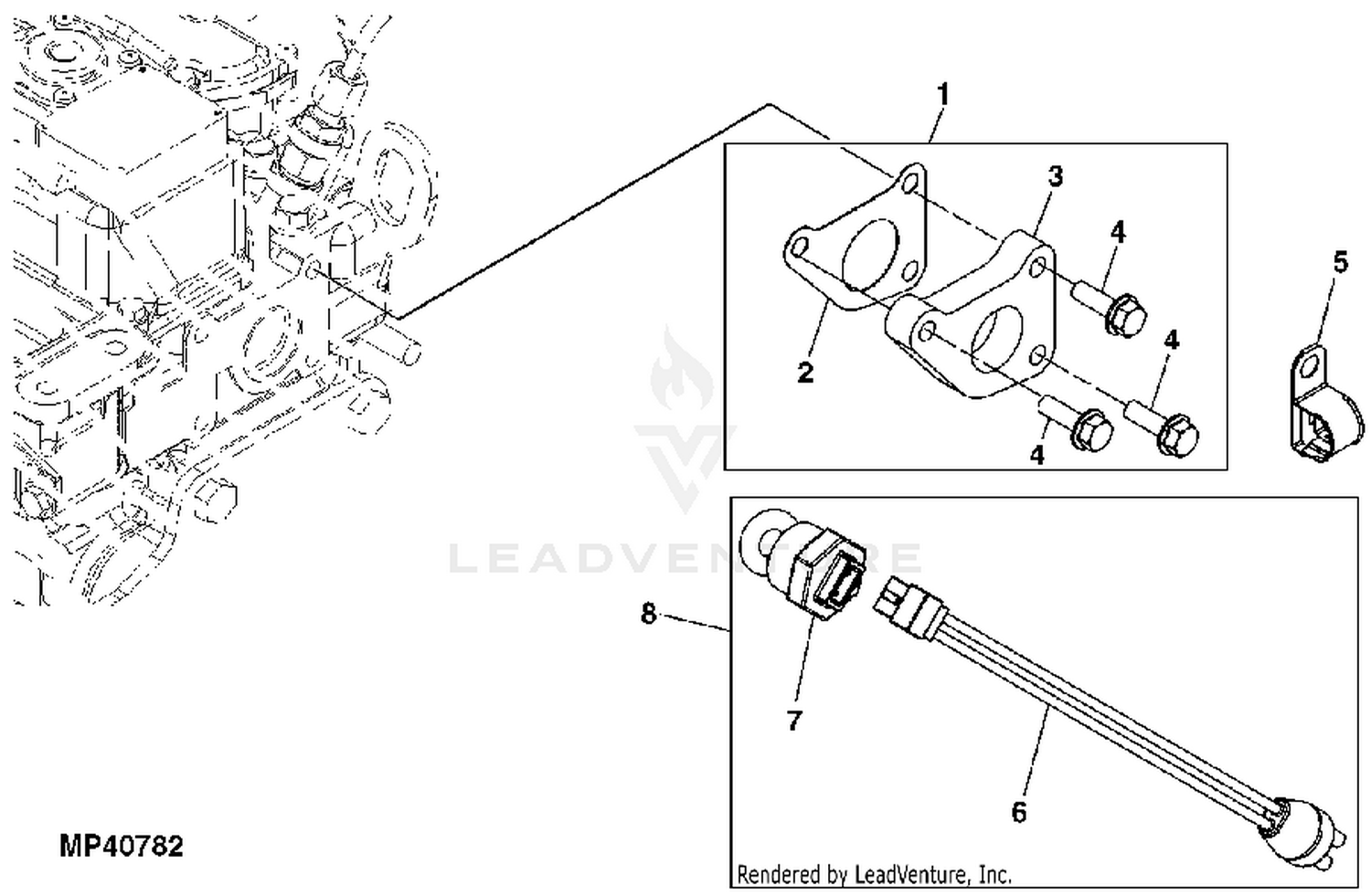 John Deere 1023E Compact Utility Tractor -PC10463 Block Heater: ENGINE