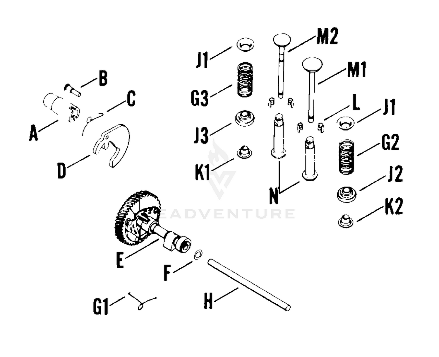 Camshaft And Valves 0209004920