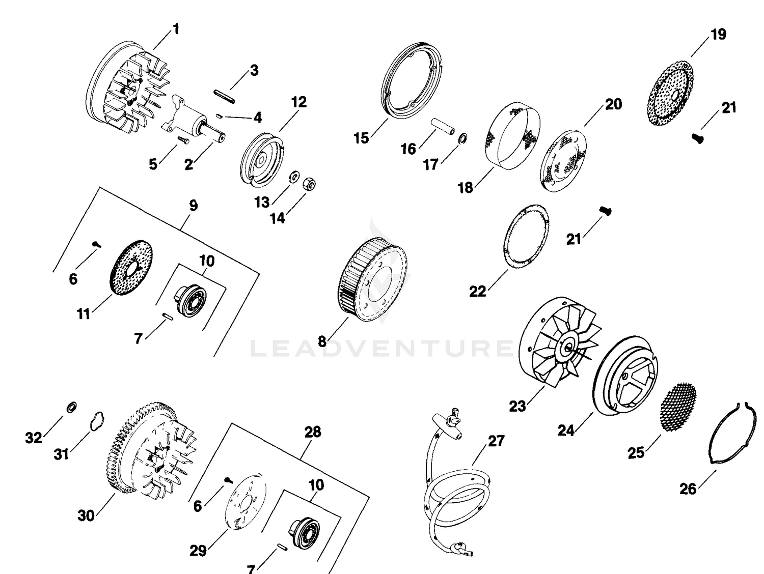 Flywheel 13-2-132 TP-2045-B