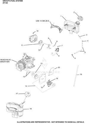 Kohler XT149-0226 TORO - PartsWarehouse