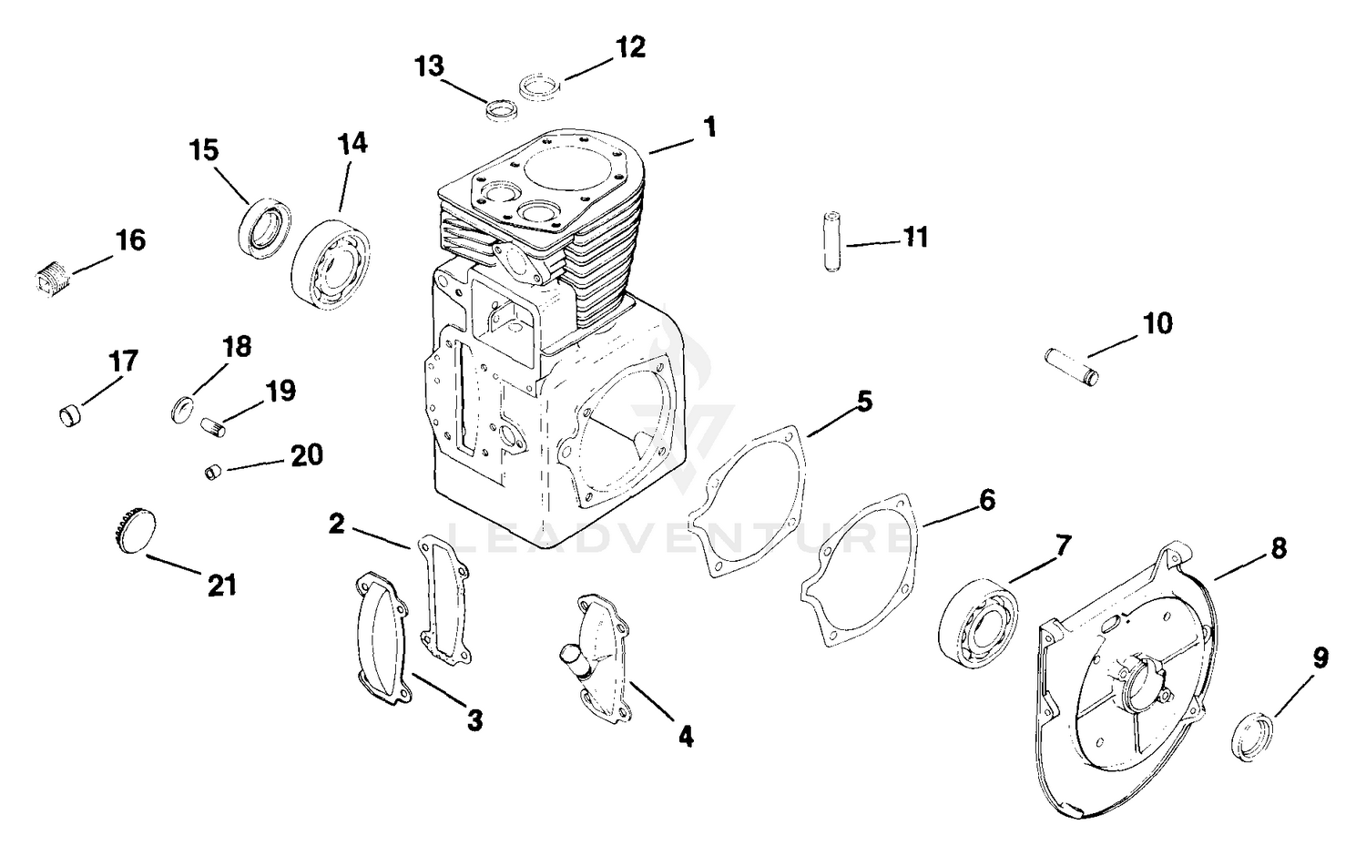 Crankcase (TP-691-B) Rev 10/17/2006