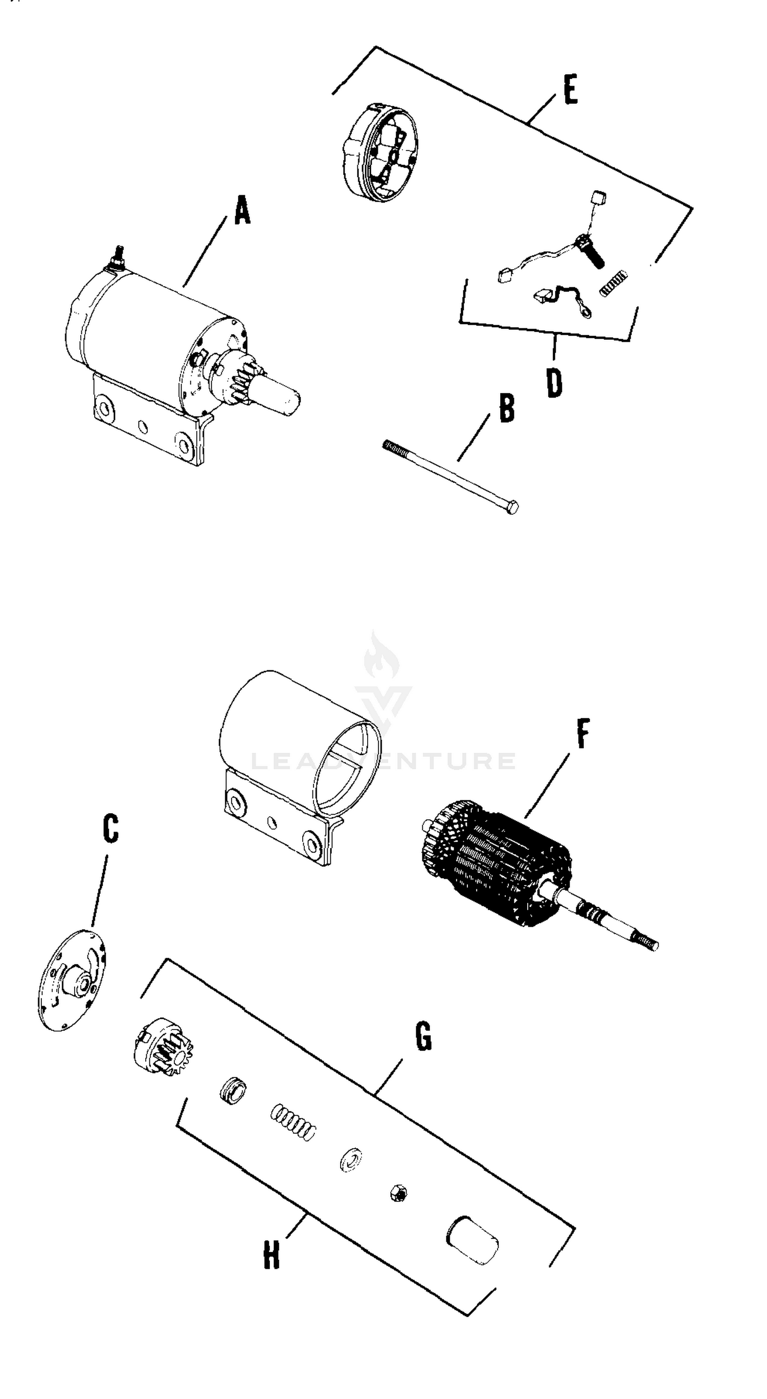 Electric Start, Bendix Drive (Cont.) 0209010781