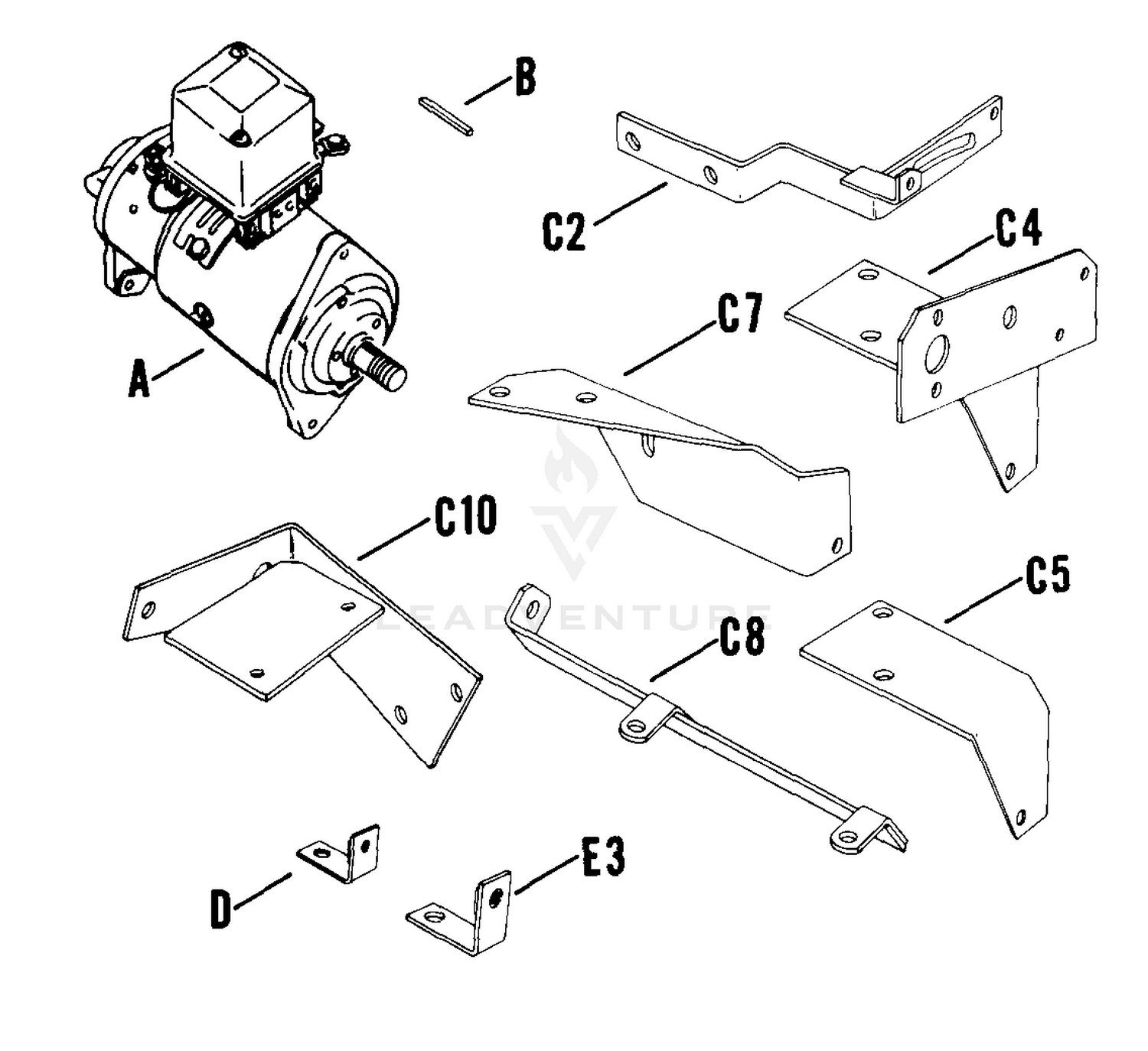 Electric Start, Motor Generator - 12 Volt - Pg. 34A   11-8-420 TP-404-C