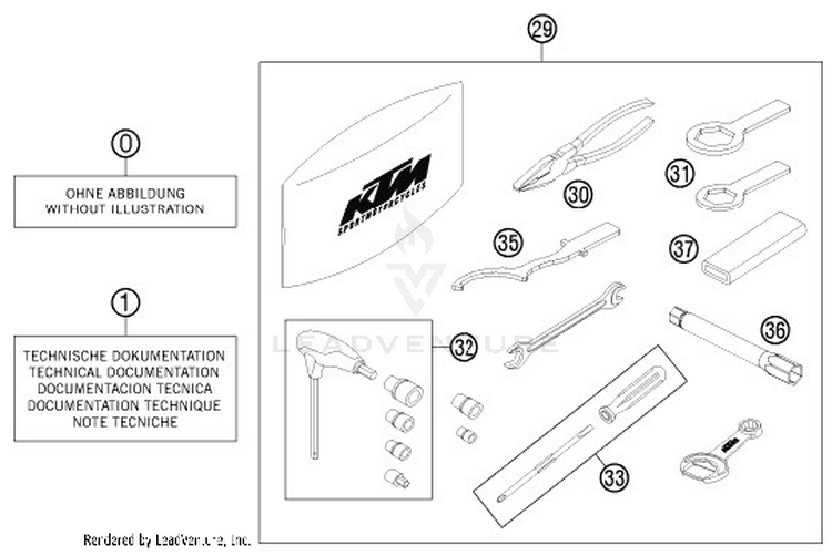Accessories Kit 690 DUKE WHITE Chassis - 2016 Schematic