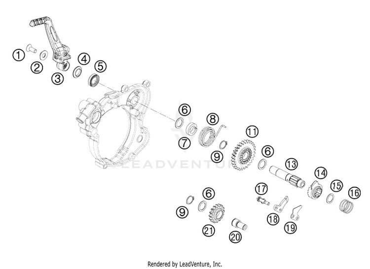 Kickstarter 65 XC Engine - 2009 Schematic
