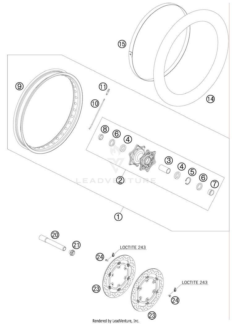 Front Wheel Schematic