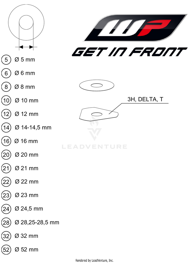 Wp Shims For Setting 500 EXC-F SIX DAYS Chassis - 2021 Schematic