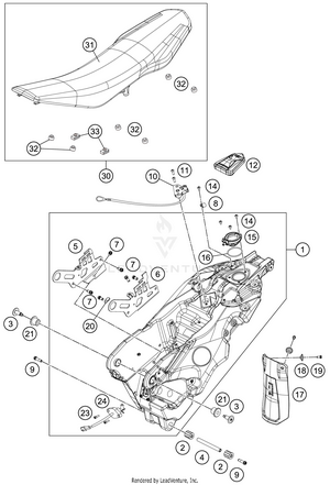 Tank, Seat Schematic