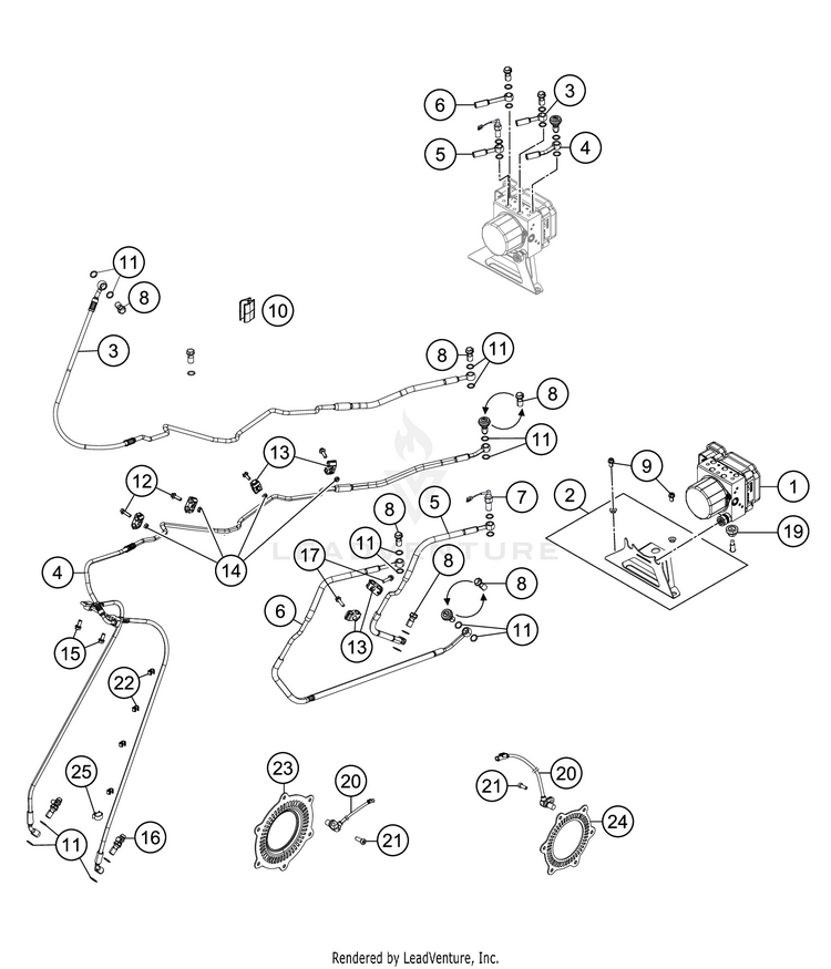 Antiblock System Abs 1290 SUPER ADVENTURE R CHASSIS - 2019 Schematic