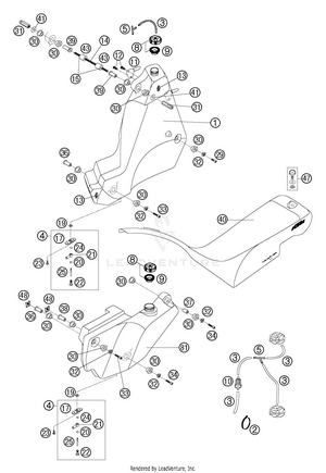 Tank, Seat, Additional Tanks Schematic