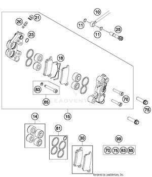 Brake Caliper Front Schematic