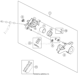 Rear Brake Caliper Schematic