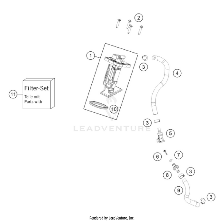 Fuel Pump 250 XC-W 2026 CHASSIS - 2026 Schematic