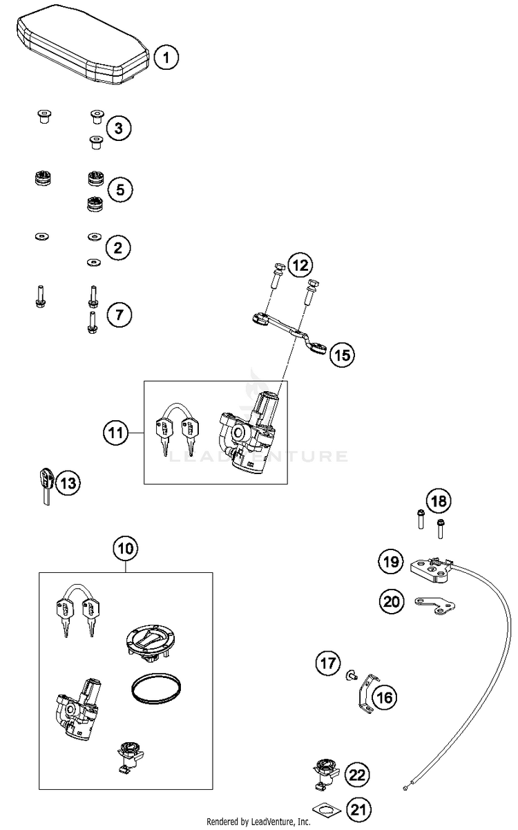 Evaporative Canister 690 DUKE ORANGE Chassis - 2016 Schematic